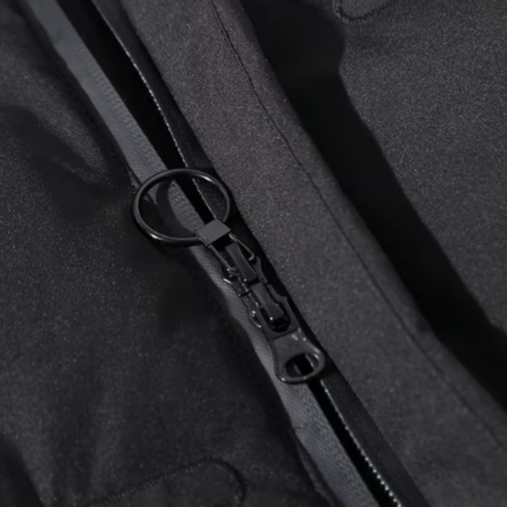 Long Winter Jacket Schwarz