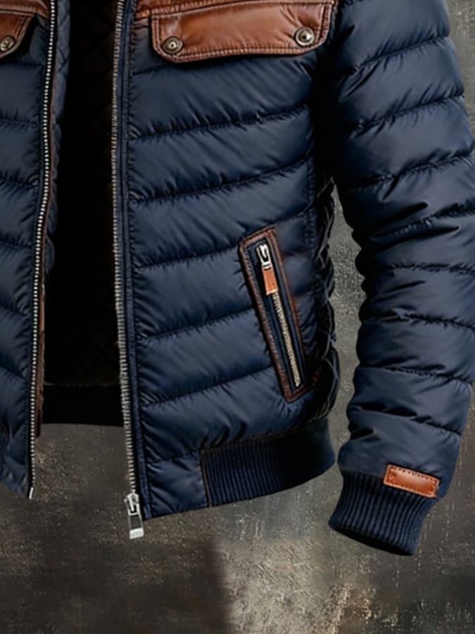 Nikola | Elegant Down Jacket Blau