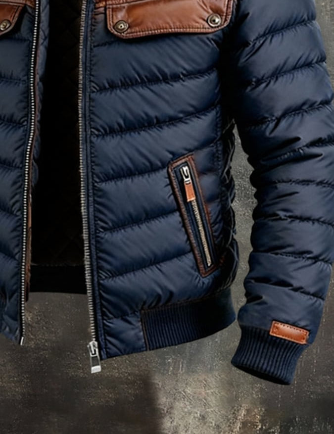 Nikola | Elegant Down Jacket Blau