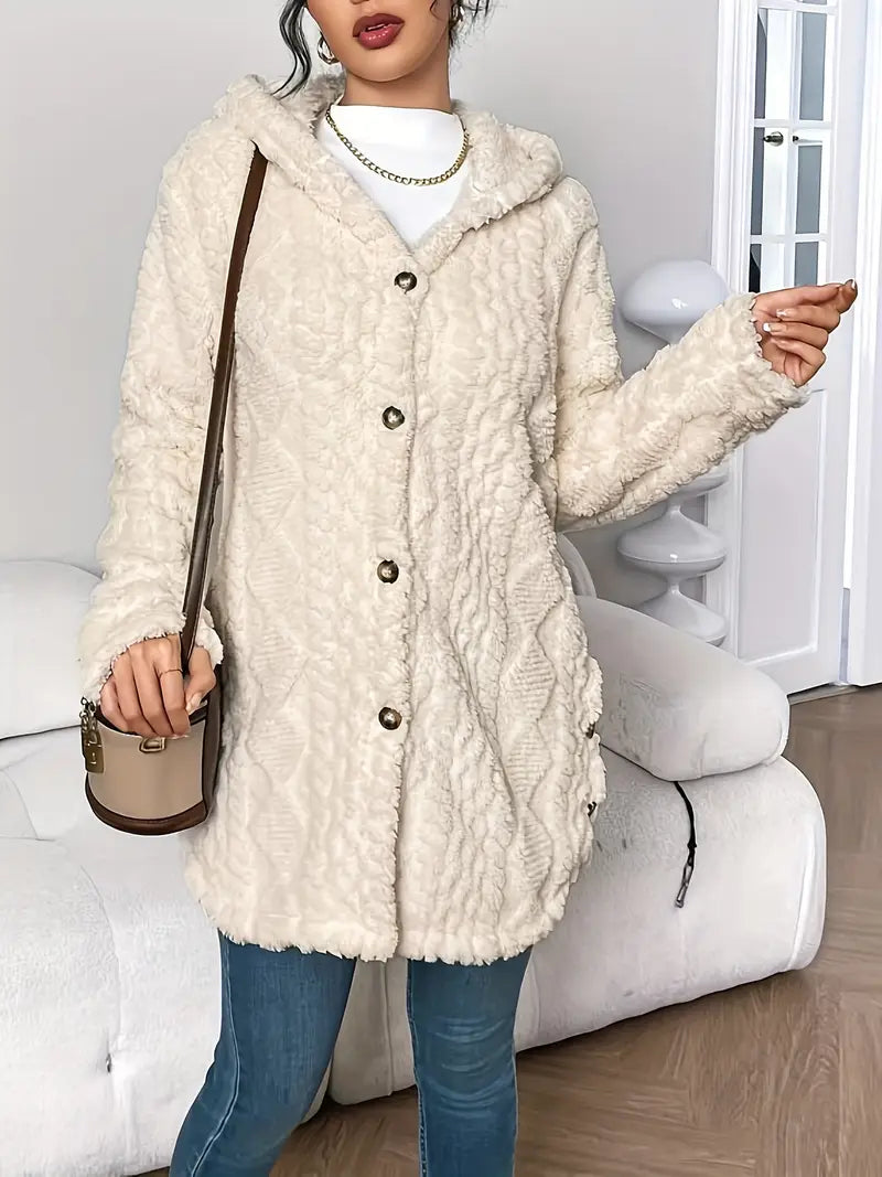 Chloe | Plush Kapuzenjacke Cardigan – Bild 2