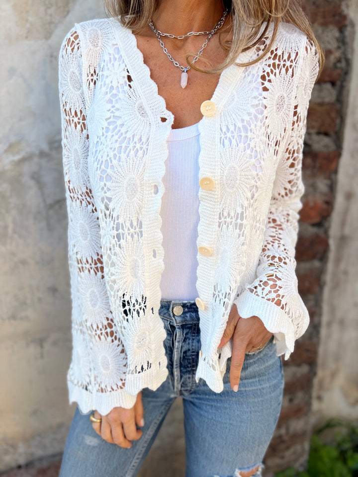 Nadia | Bequeme Spitze Cardigan – Bild 5
