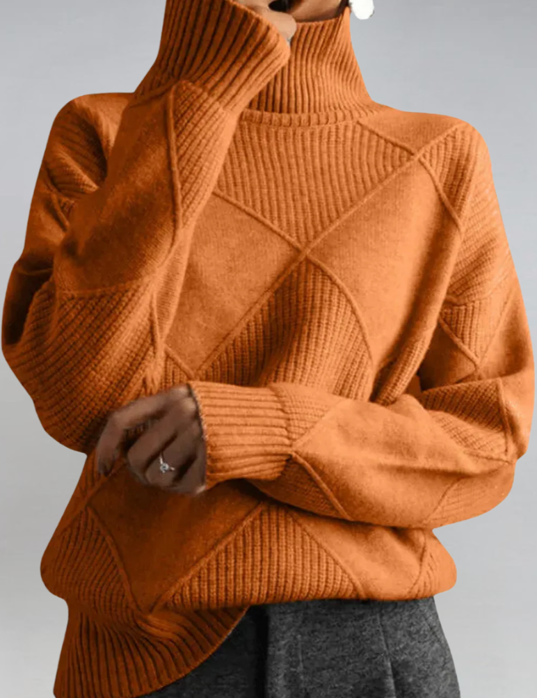 Ioana-Bianca | Pullover mit Stehkragen