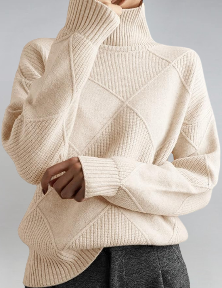 Ioana-Bianca | Pullover mit Stehkragen