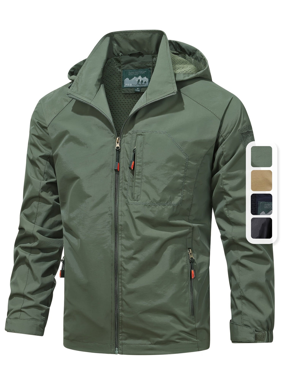 Wendell - Lightweight men's jacket Armygrün