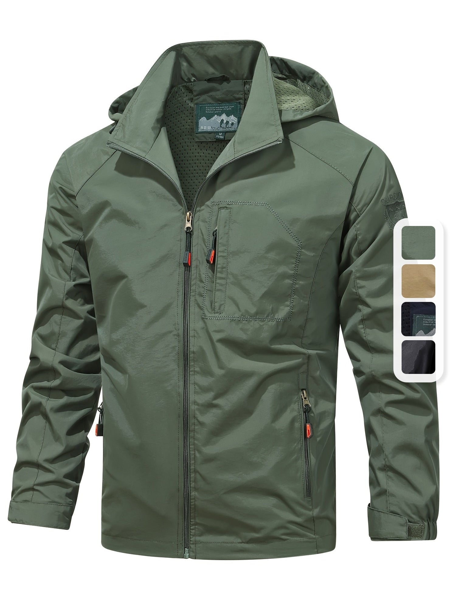 Wendell - Lightweight men's jacket Armygrün