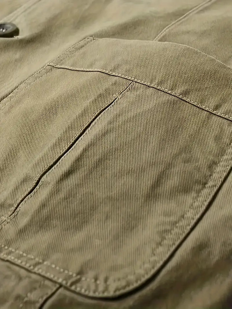 Casual Men's Jacket Khaki