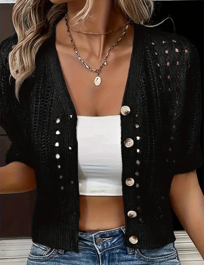 Kendall | Kurzärmeliger Cardigan – Bild 8