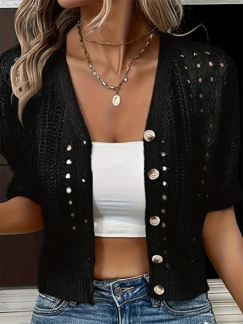 Kendall | Kurzärmeliger Cardigan – Bild 8