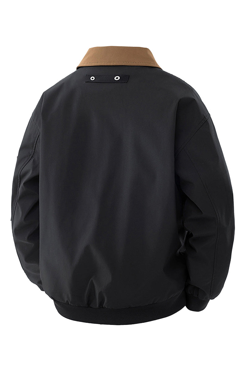 US Heritage Waterproof and Windproof Pilot Jacket Schwarz