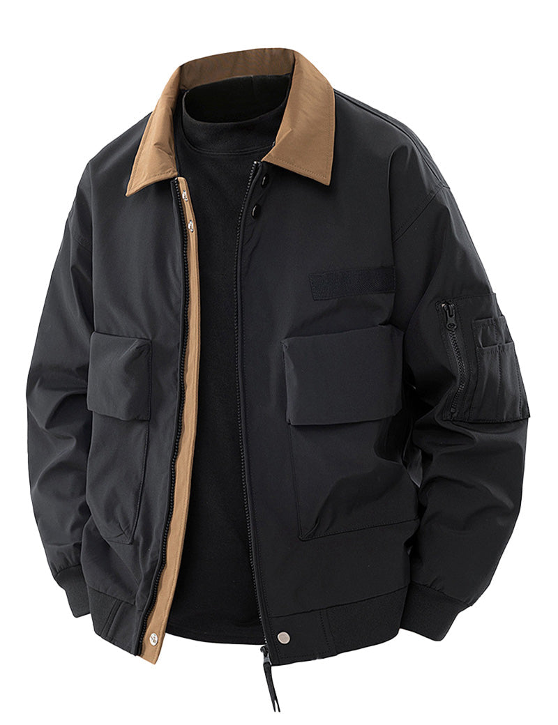 US Heritage Waterproof and Windproof Pilot Jacket Silber