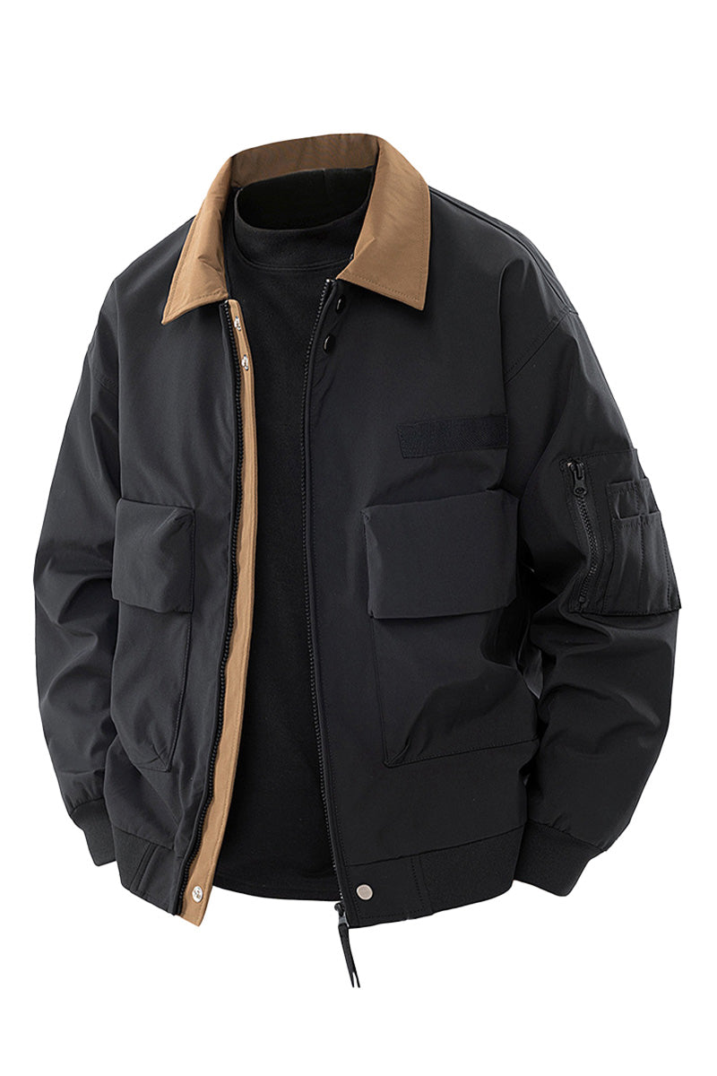 US Heritage Waterproof and Windproof Pilot Jacket Silber