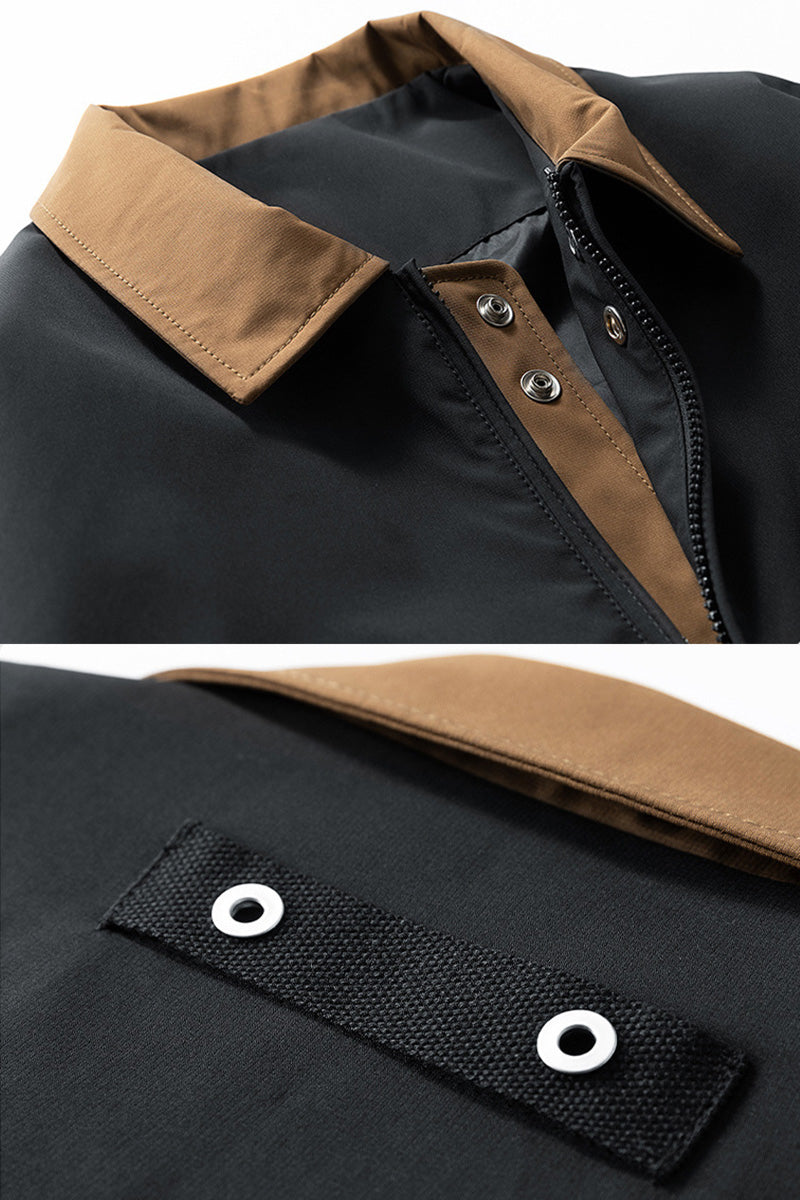 US Heritage Waterproof and Windproof Pilot Jacket Schwarz