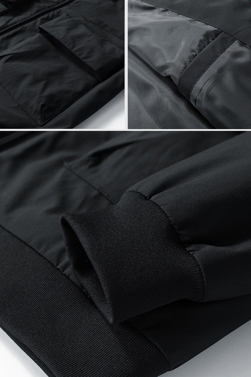 US Heritage Waterproof and Windproof Pilot Jacket Schwarz