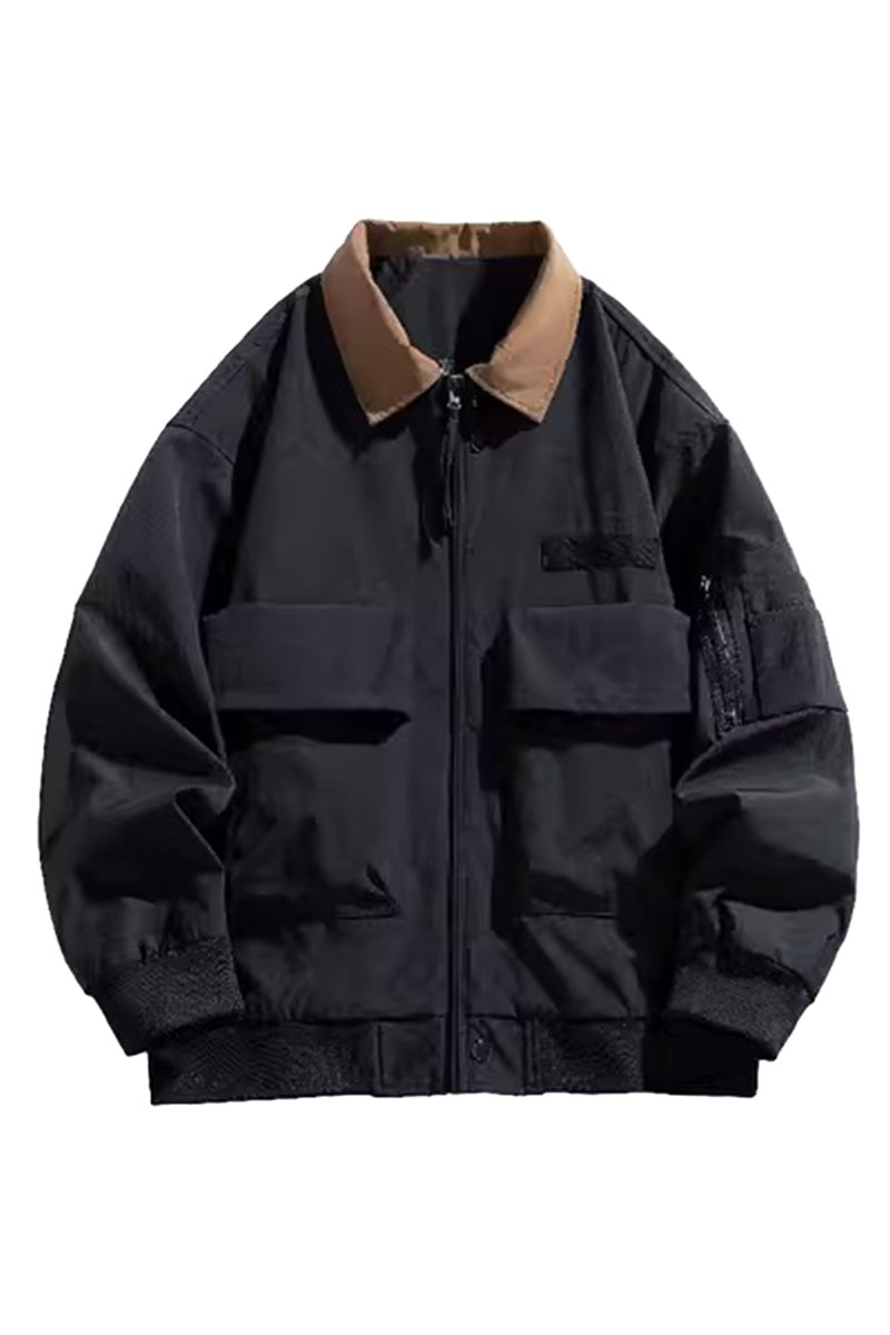 US Heritage Waterproof and Windproof Pilot Jacket Schwarz