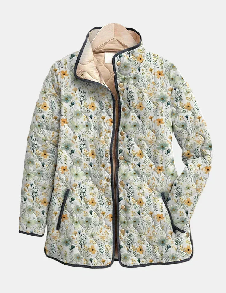 Nola – Geblümte Steppjacke – Ansicht 1