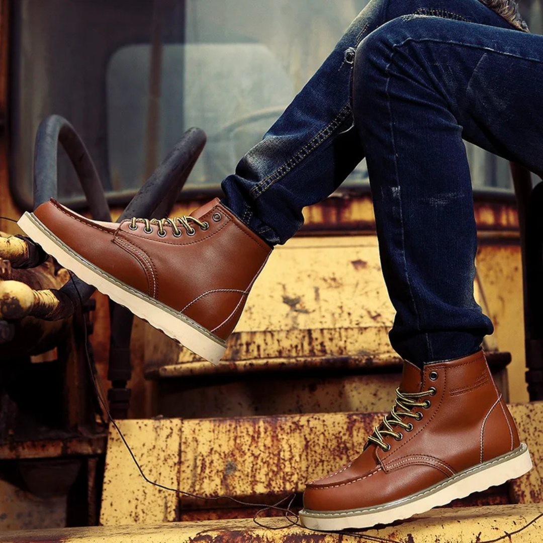 Adrian-Florin – Vintage-Lederstiefeletten – Bild 3