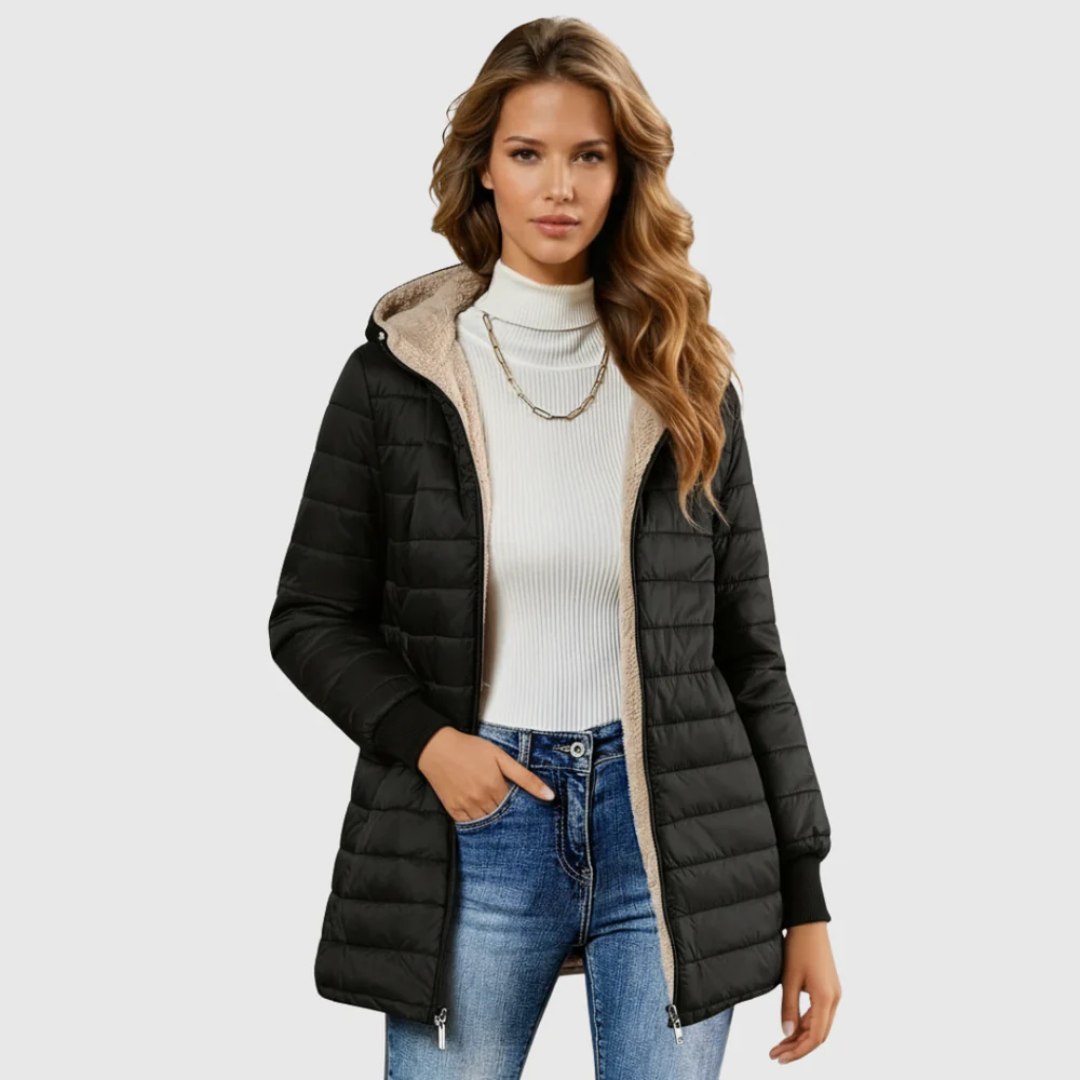 Antonia – Wintermantel mit Fleece – Bild 5