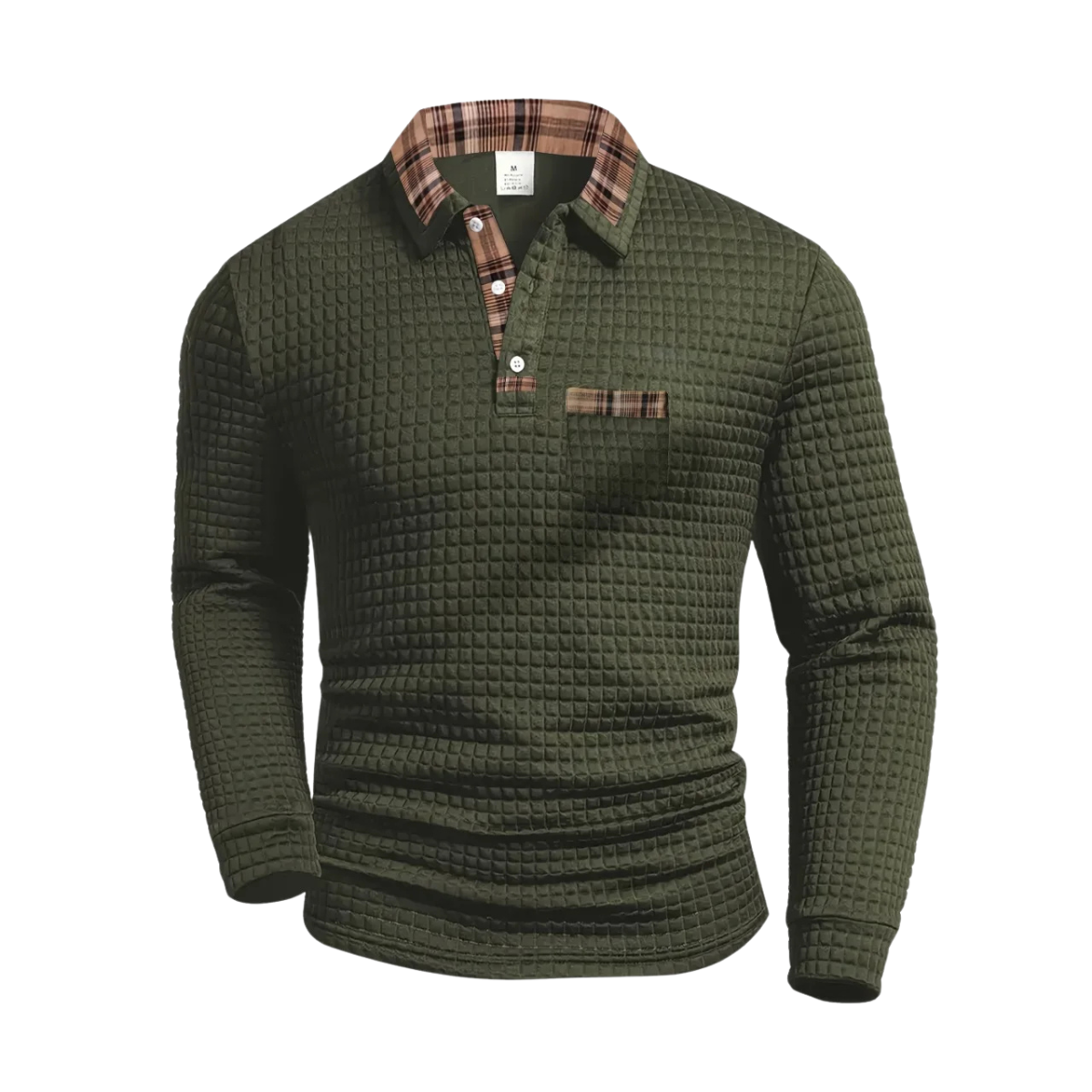 Zamfir – Vielseitiger gestreifter Polo-Pullover – Blau – Bild 1