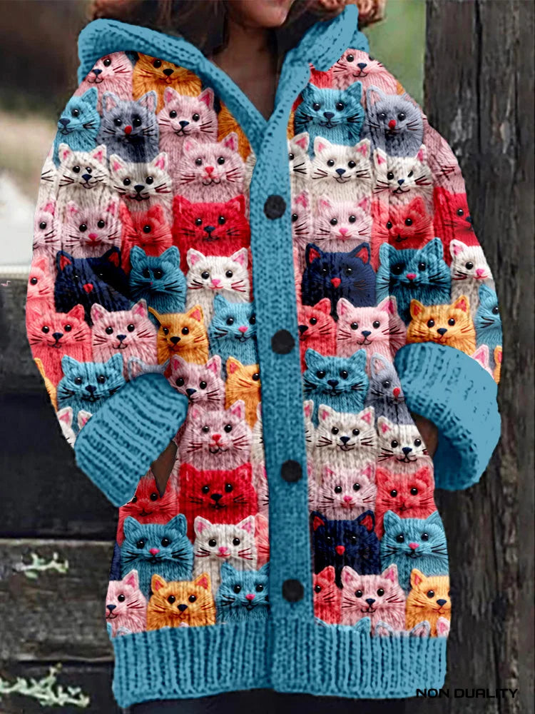 Isabella | Cardigan mit Katzenmotiv – Bild 2