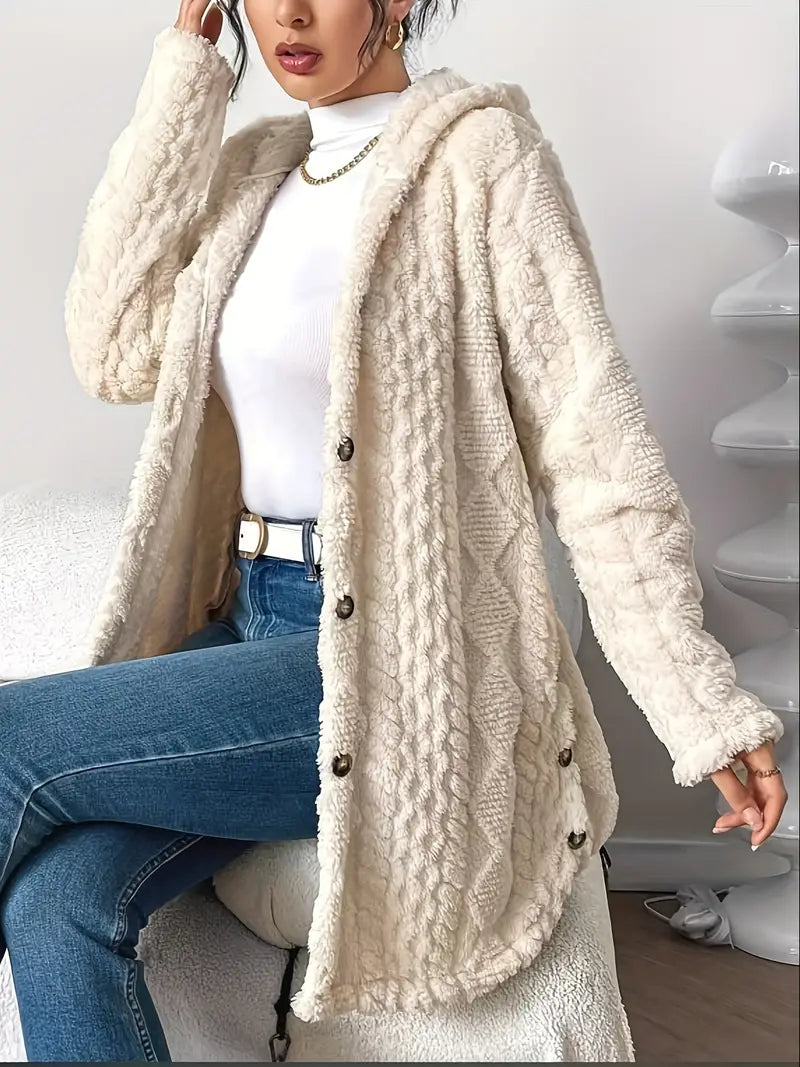 Chloe | Plush Kapuzenjacke Cardigan – Bild 4