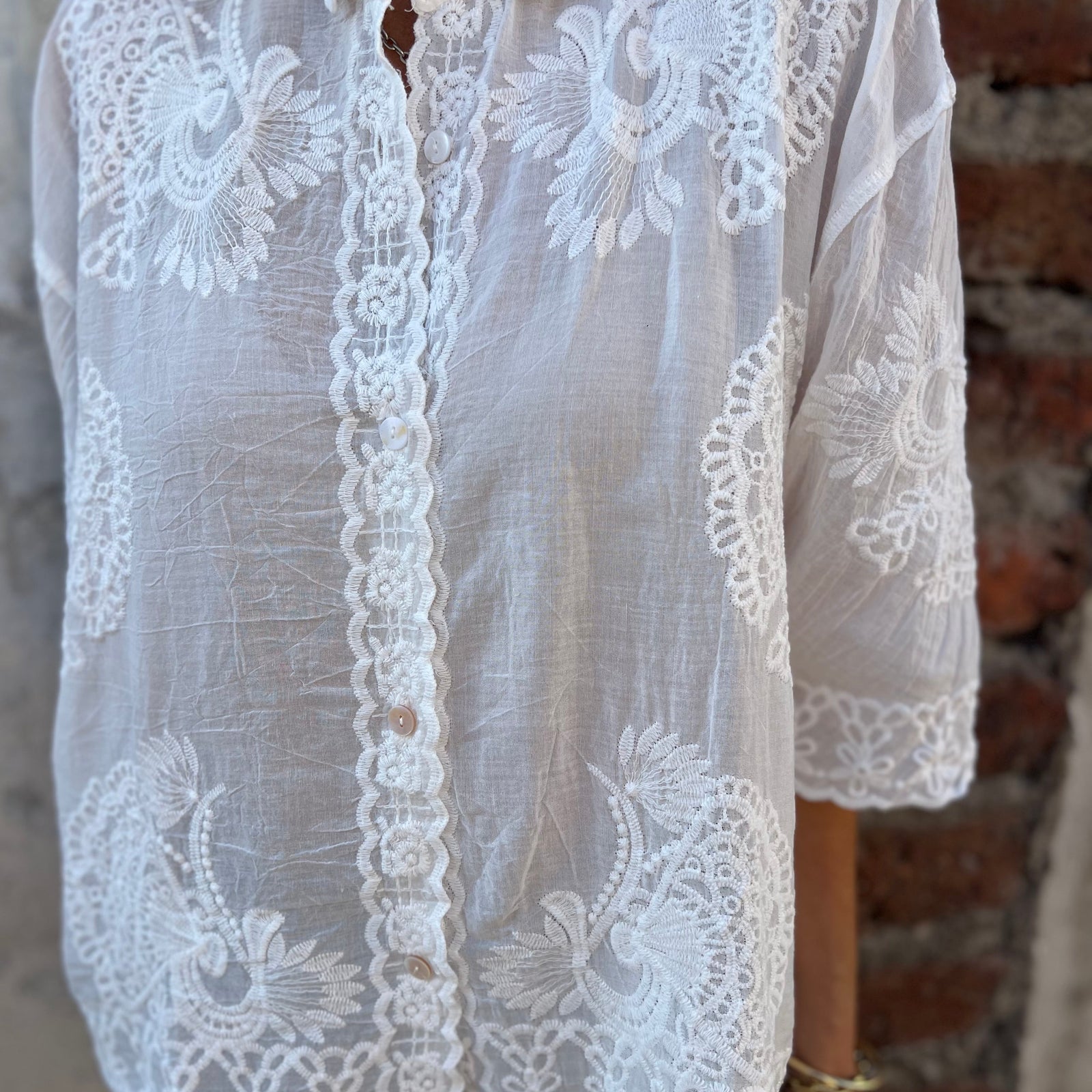 Laura | Gestickt lang-sleeved Cardigan – Bild 3