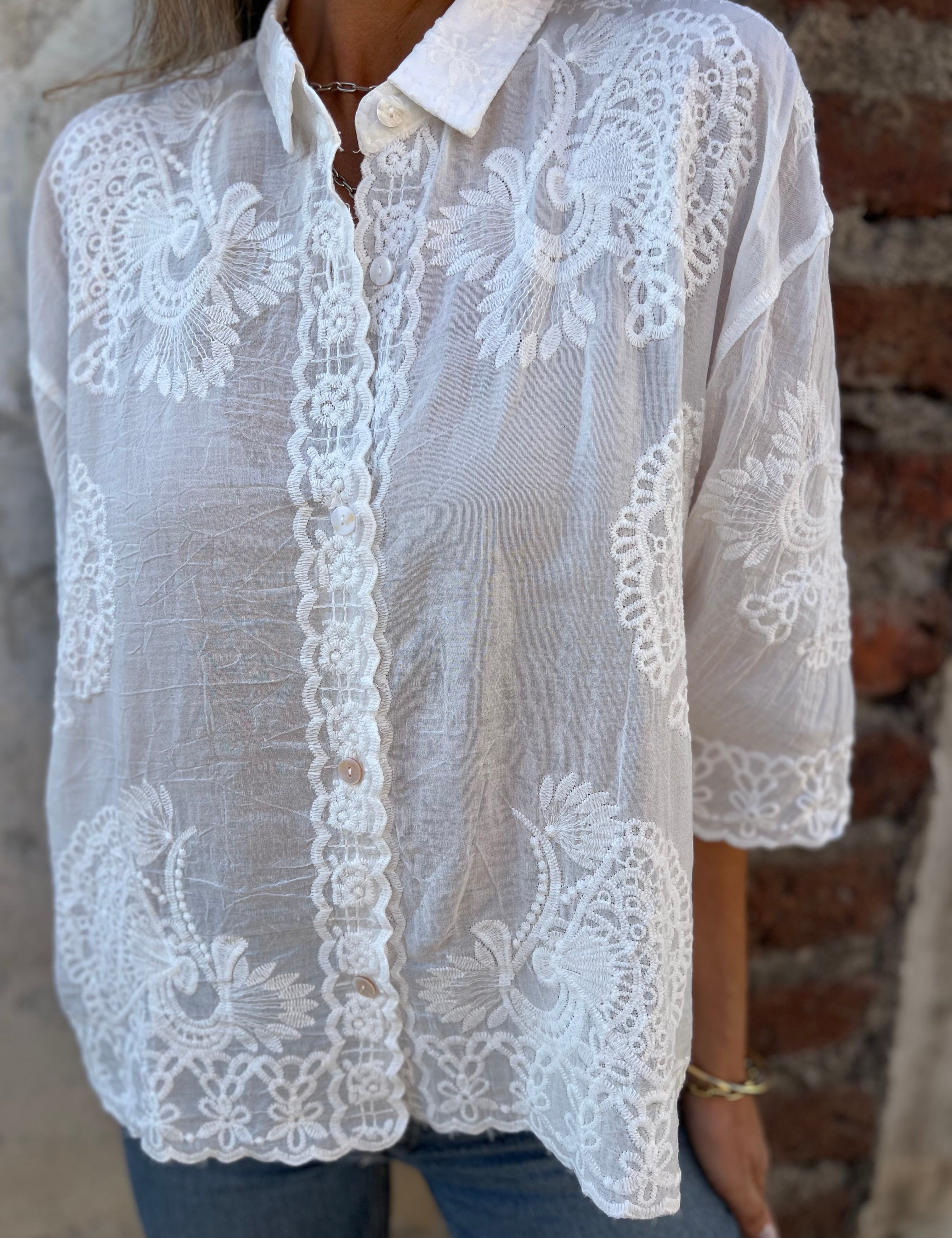 Laura | Gestickt lang-sleeved Cardigan – Bild 3