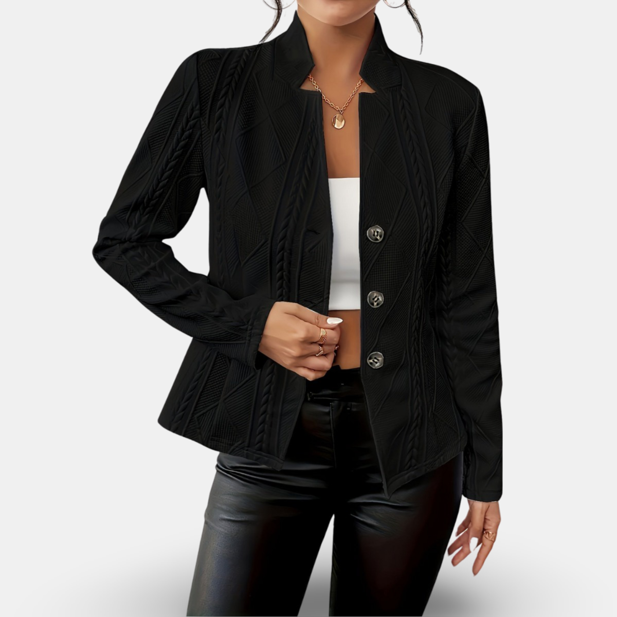 Susanna | Eleganter figurbetonter Cardigan – Bild 3