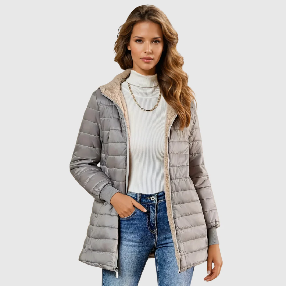 Antonia – Wintermantel mit Fleece – Bild 6