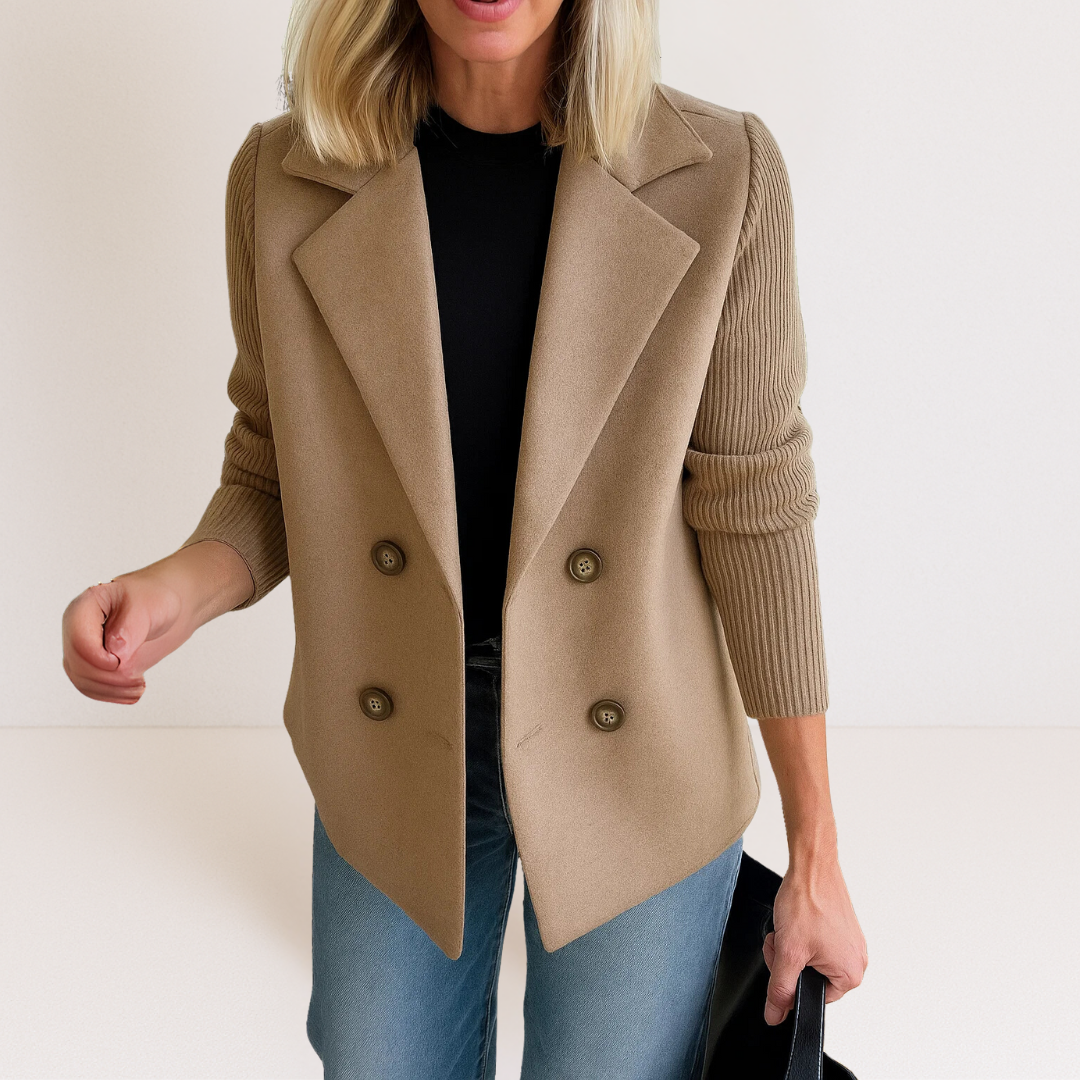 Tamara – Premium Casual Vielseitiges Sakko – Beige – Bild 1