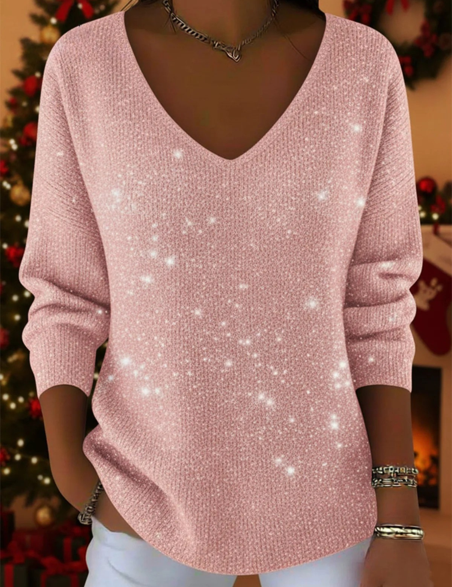 Cristina | Festlicher Pullover mit Cut-Out