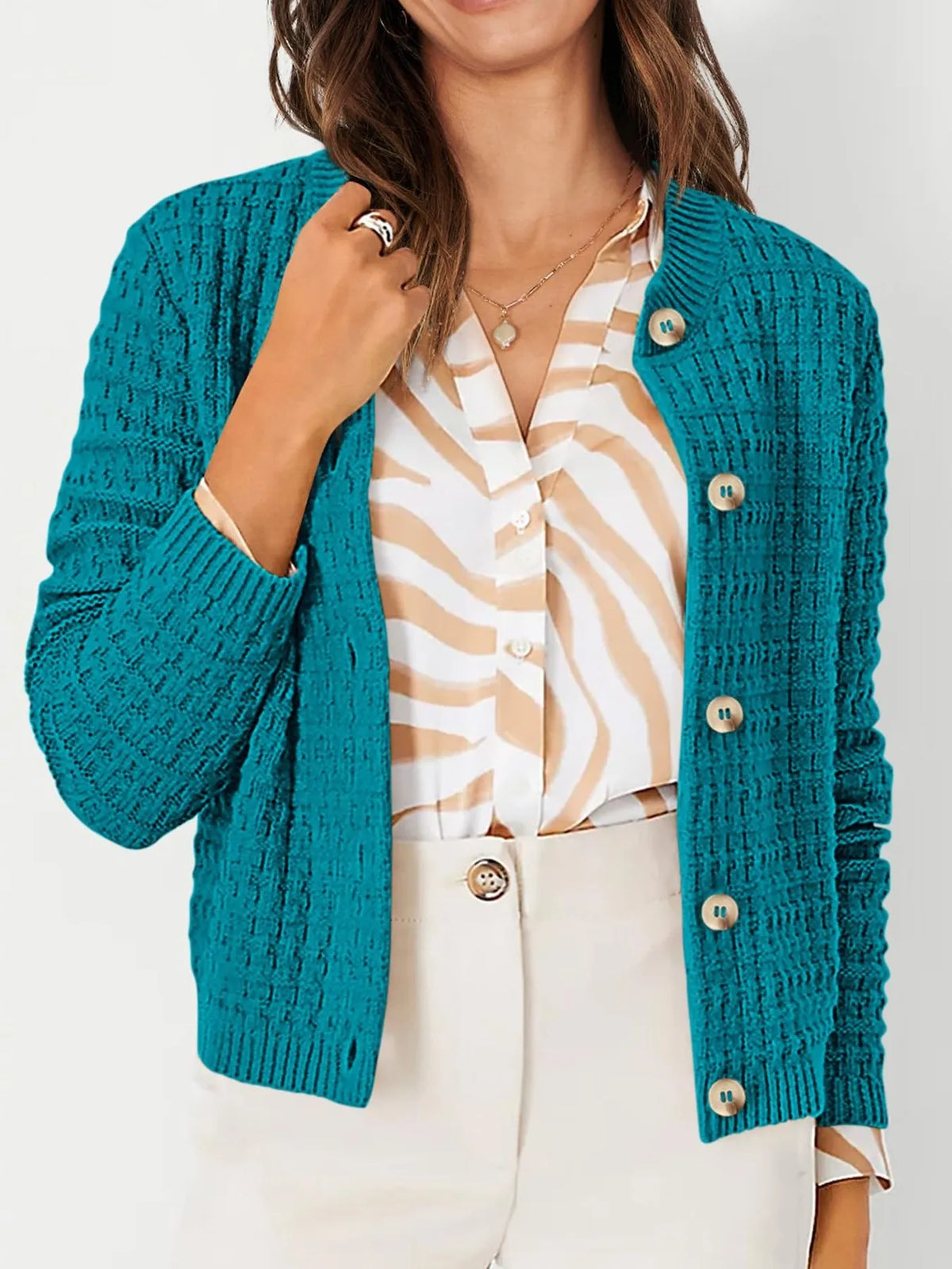Harper | Cardigan mit Knopfleiste – Bild 2