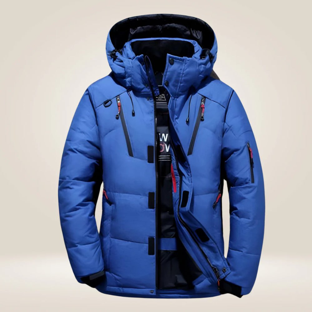 Paul - Wind- and Water-Resistant Down Jacket Blau