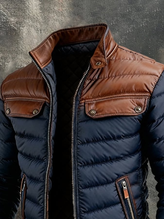 Nikola | Elegant Down Jacket Blau