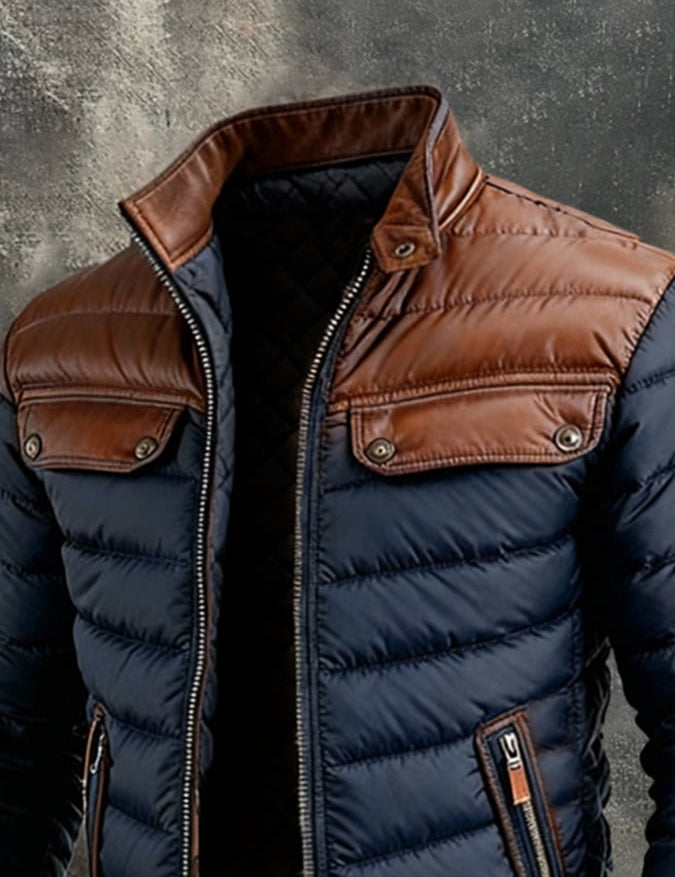 Nikola | Elegant Down Jacket Blau