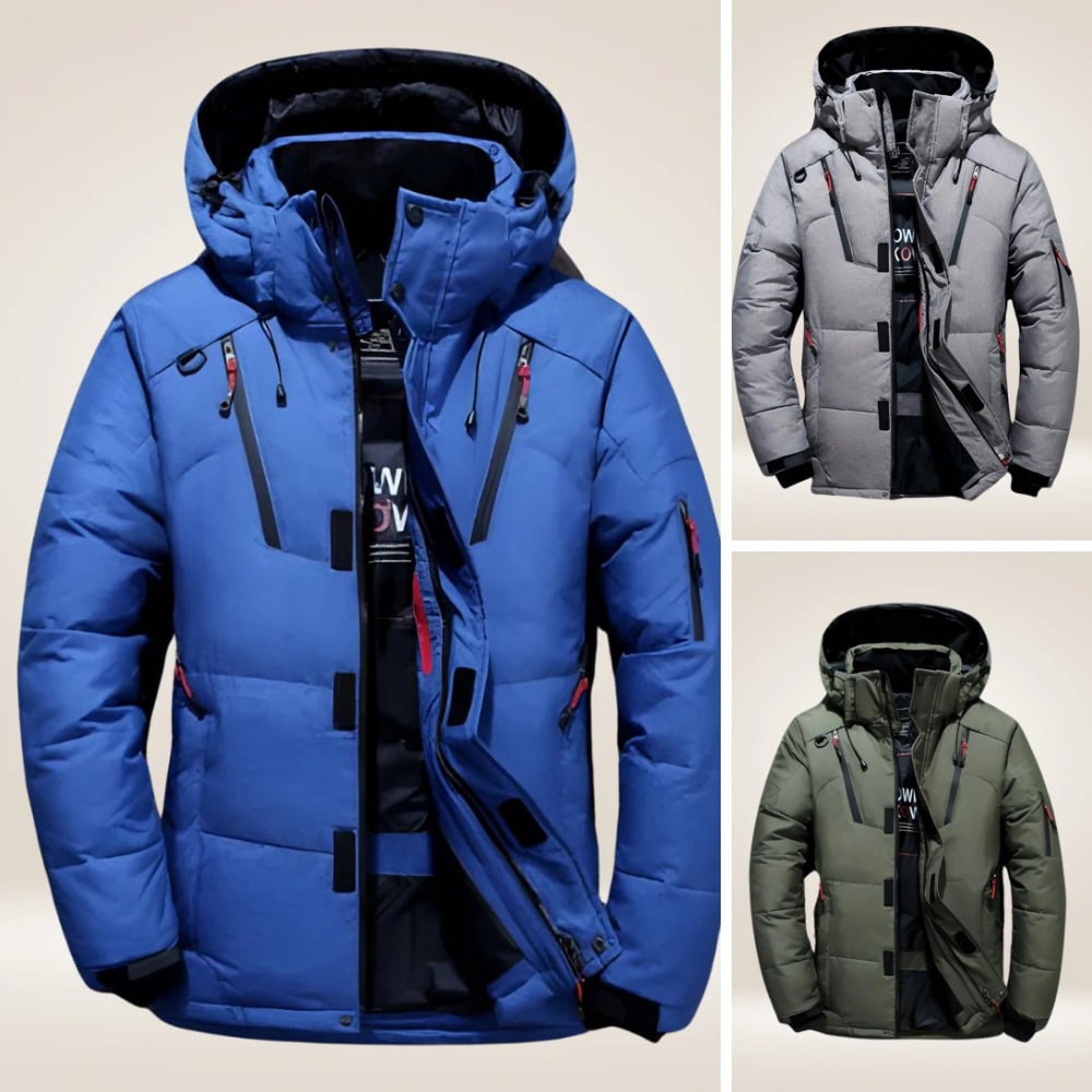 Paul - Wind- and Water-Resistant Down Jacket Blau