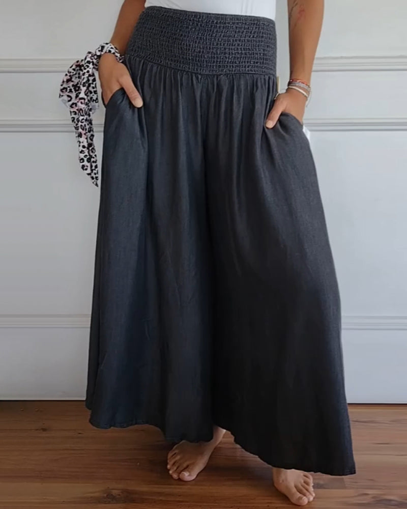Tania | Hose mit hohem Bund ohne Gürtel