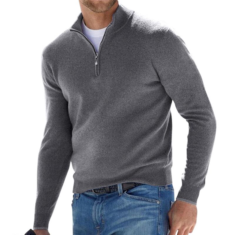 Alexandru-David – Kurzreißverschluss-Pullover – Bild 10