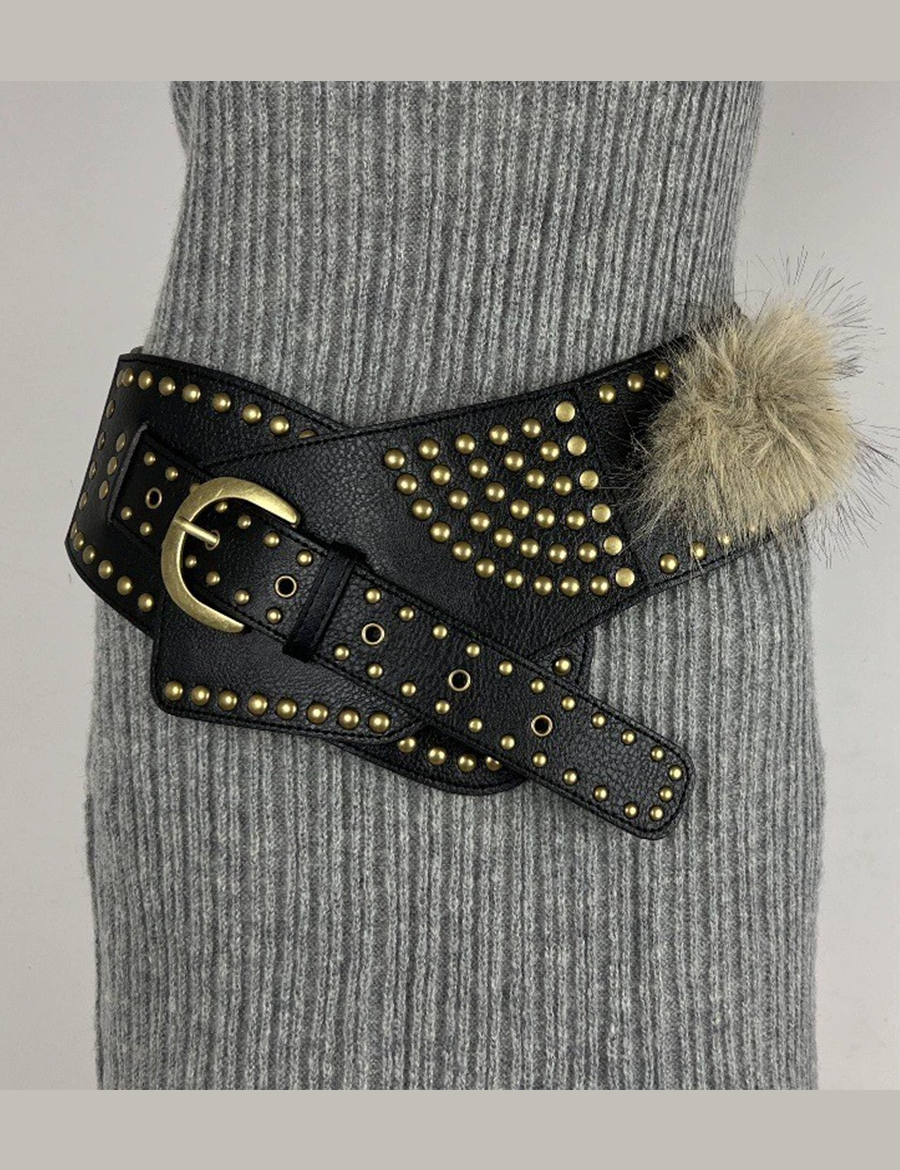 Otilia – Retro-Gürtel mit Nieten – Bild 3