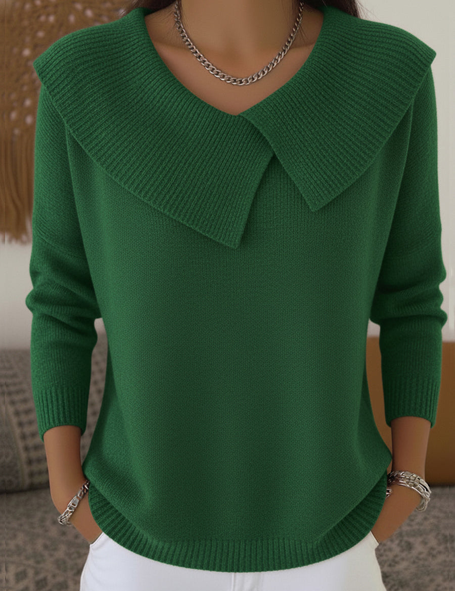 Adela | Warmer Pullover mit weichem Kragen