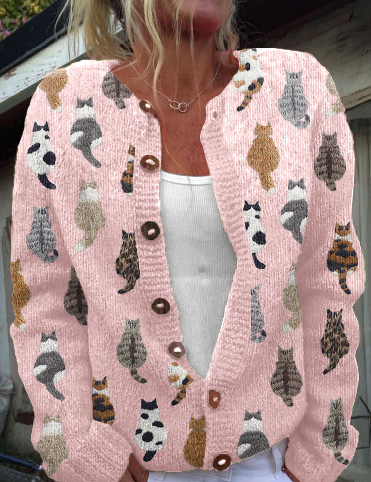 Charlotte | Damen Cardigan mit Knöpfe und langärmelig – Bild 2