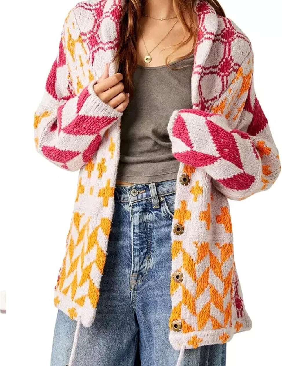 Portia | Vintage-Oversized Cardigan – Bild 1