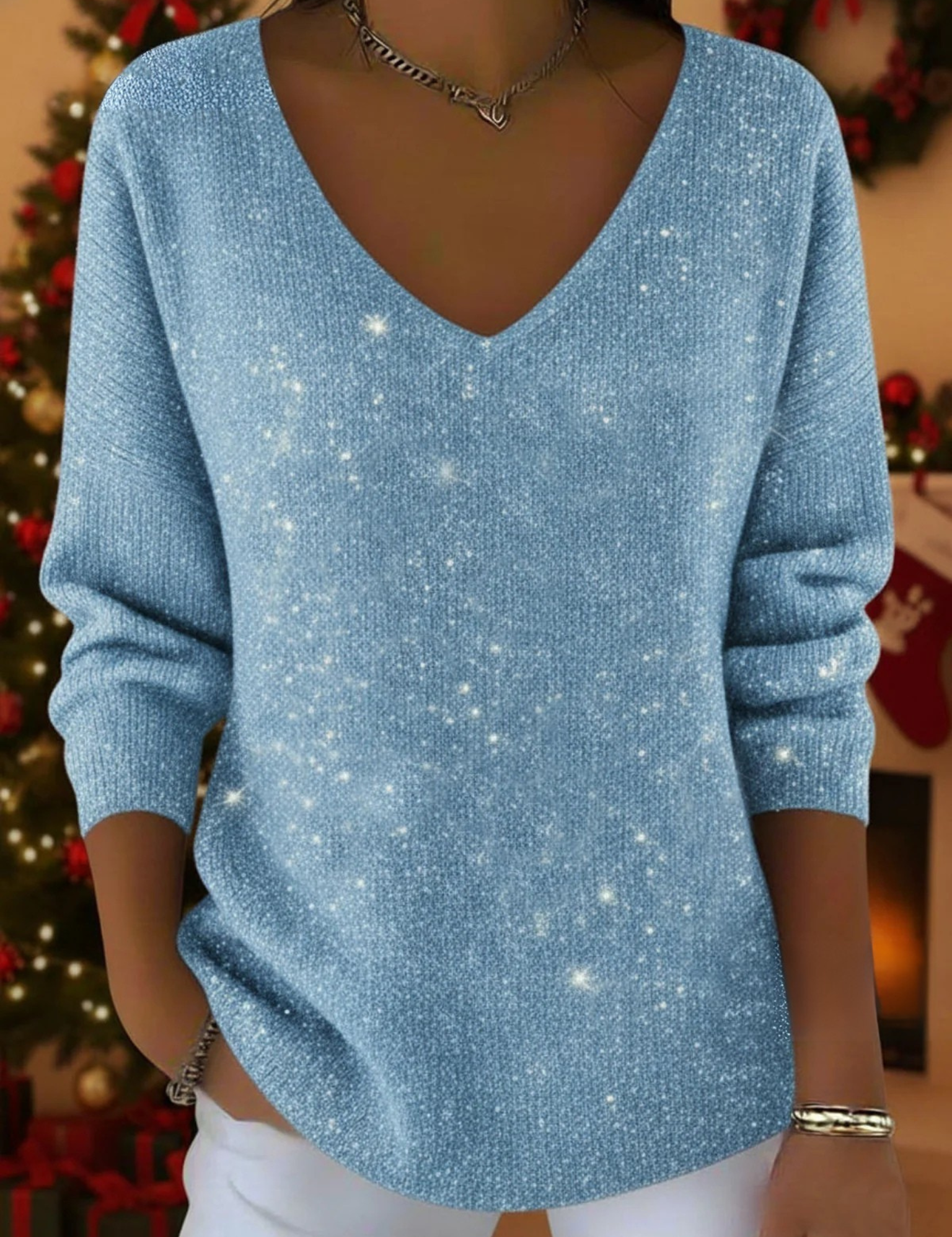 Cristina | Festlicher Pullover mit Cut-Out