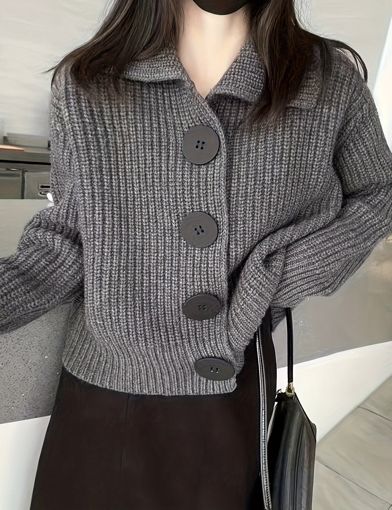 Isla | Ribbed Strickcardigan – Bild 3