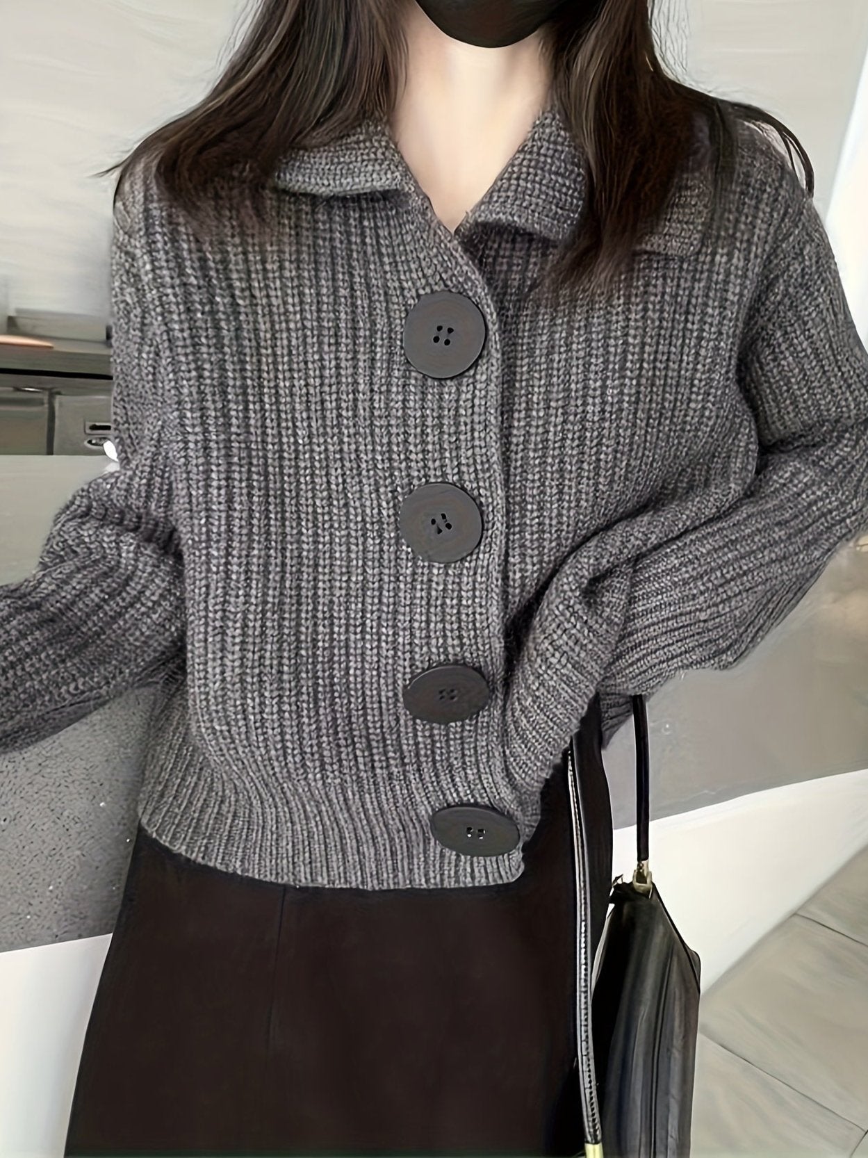 Isla | Ribbed Strickcardigan – Bild 3