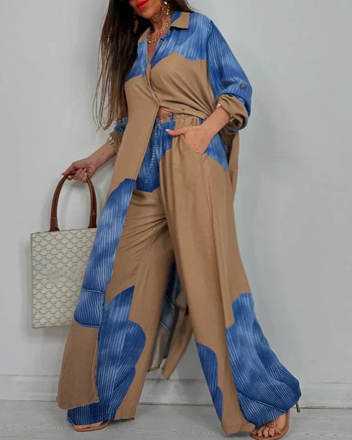 Ema | SET TOP mit Patchwork-Print