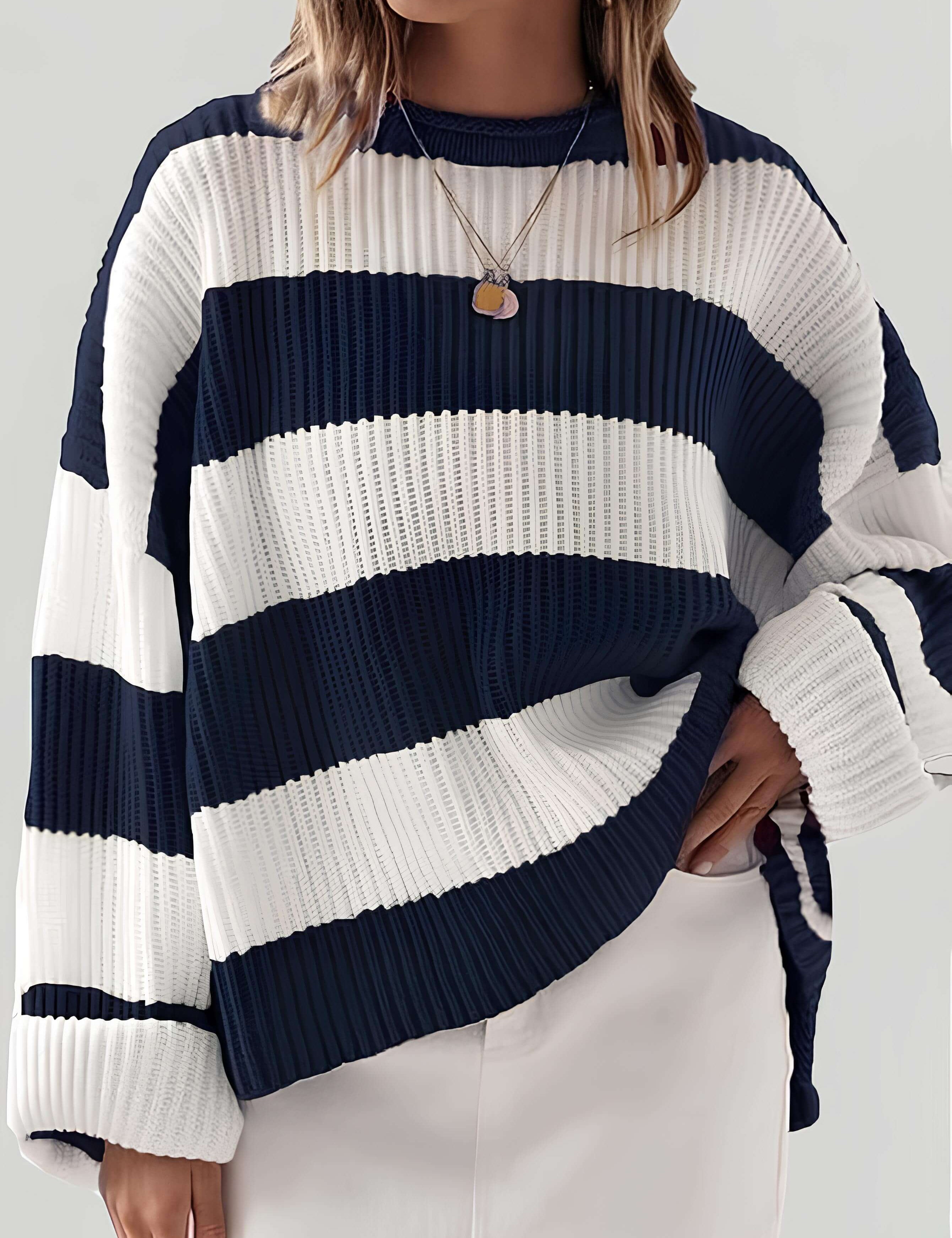 Elena-Mihaela | Vielseitiger Ringelpullover
