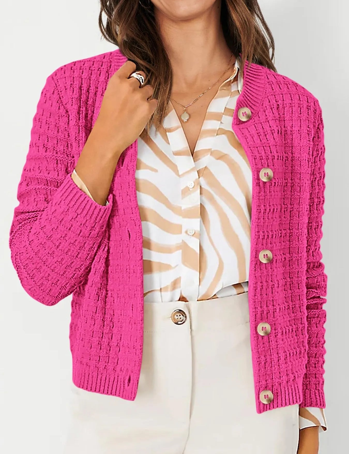 Harper | Cardigan mit Knopfleiste – Bild 26
