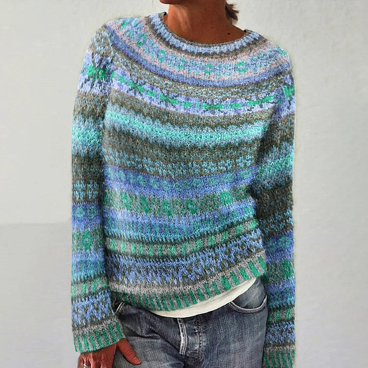 Audrey – Pullover mit nordisch inspiriertem Muster, Ansicht 1