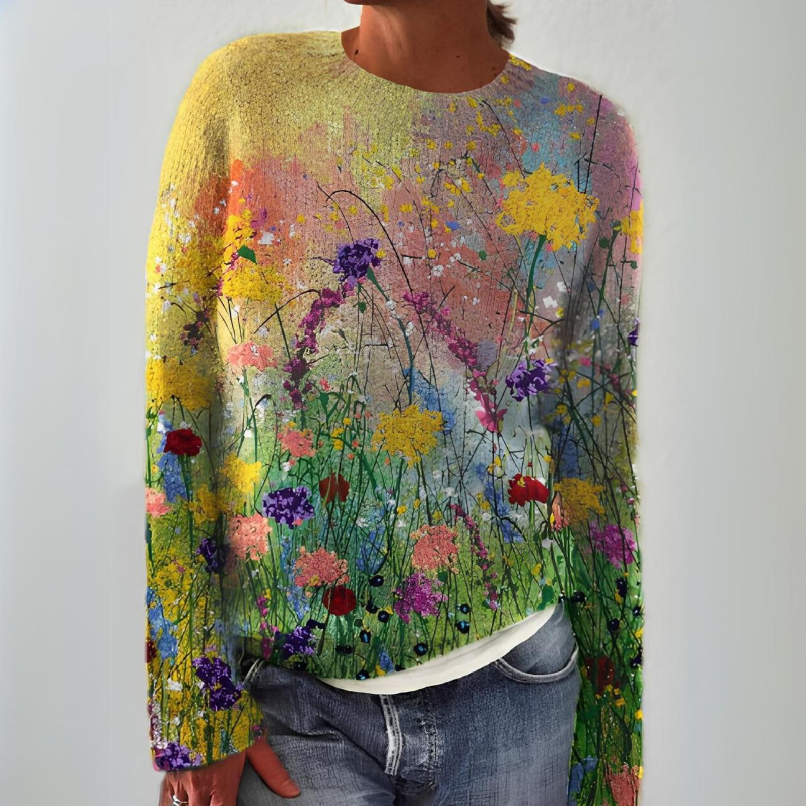 Grace – Pullover mit nordisch inspiriertem Muster, Ansicht 1
