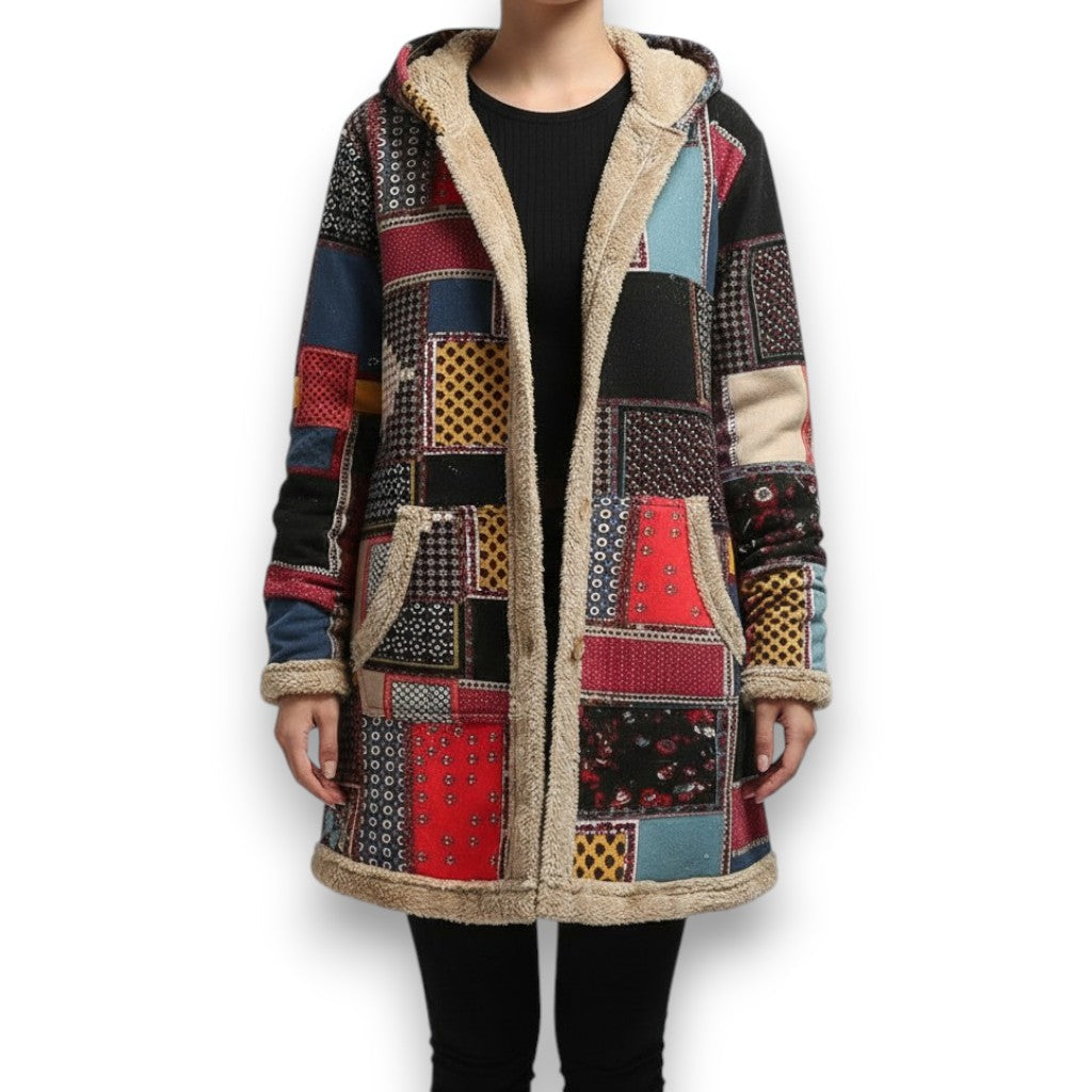 Ioana-Andreea – Parka mit warmem Futter – Beige Orange – Bild 1